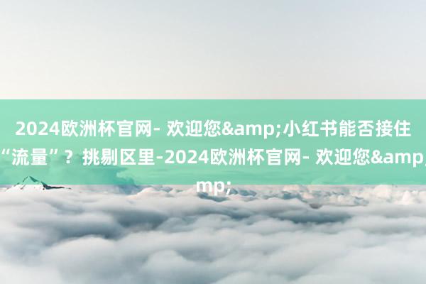 2024欧洲杯官网- 欢迎您&小红书能否接住“流量”？挑剔区里-2024欧洲杯官网- 欢迎您&