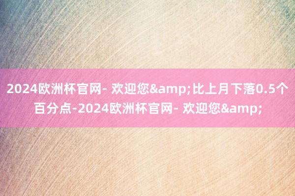 2024欧洲杯官网- 欢迎您&比上月下落0.5个百分点-2024欧洲杯官网- 欢迎您&