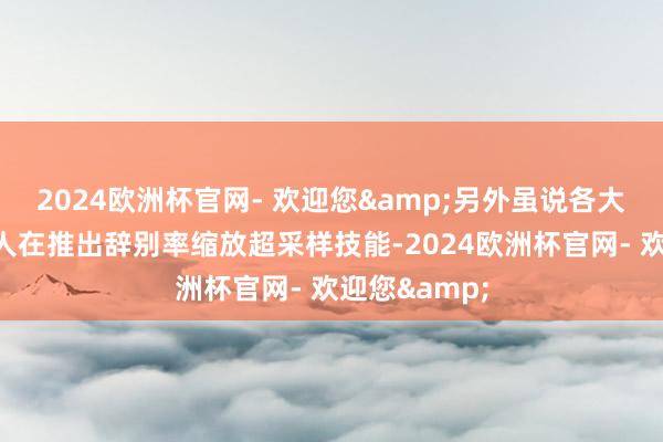 2024欧洲杯官网- 欢迎您&另外虽说各大显卡巨头王人在推出辞别率缩放超采样技能-2024欧洲杯官网- 欢迎您&